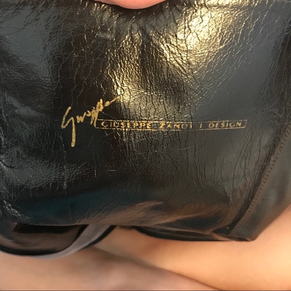 🎉9x HP🎉 Vicini Giuseppe Zanotti Leather Studded Designer Boots - Picture 7 of 8